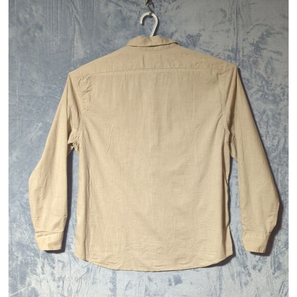 Banana Republic Men's XL Beige Cream Button Down Shirt Slim Untucked Fit NWT - Picture 2 of 7